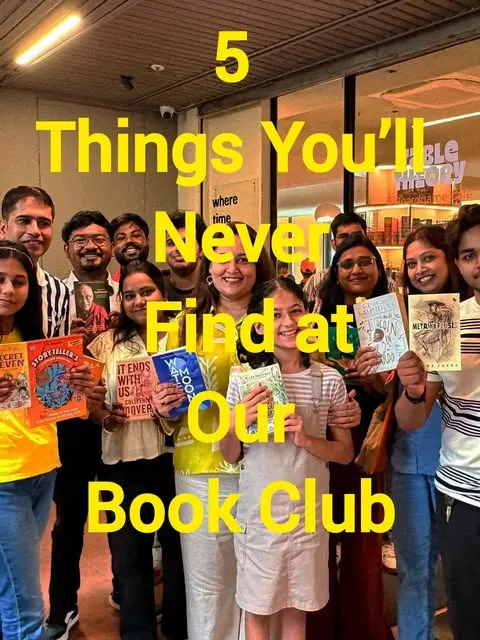 5 things you'll never find at our Book Club